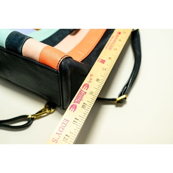 Fossil Camilla Leather Convertible Small Backpack crossbody purse patchwork bag - Picture 13 of 14